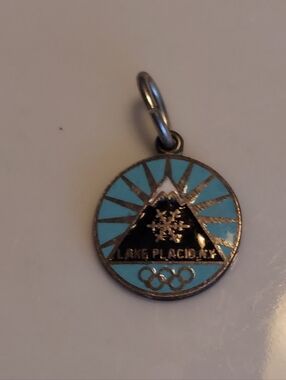 1980's Lake Placid Winter Olympics Sterling Silver Charm NWOT